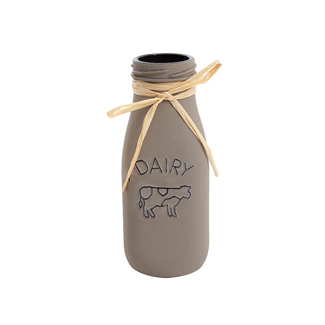 Glass "Dairy" milk grey wash