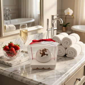 Boxed Champagne & Strawberries Bath Bomb