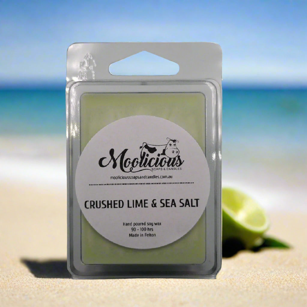 Crushed Lime & Sea Salt soy wax melts