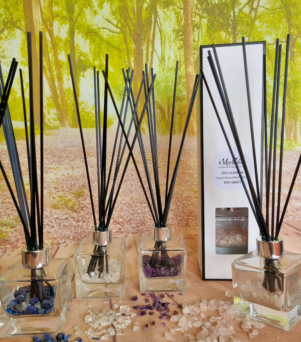 Crystal infused Reed Diffuser