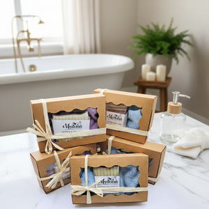Handmade Soap & Face Washer set