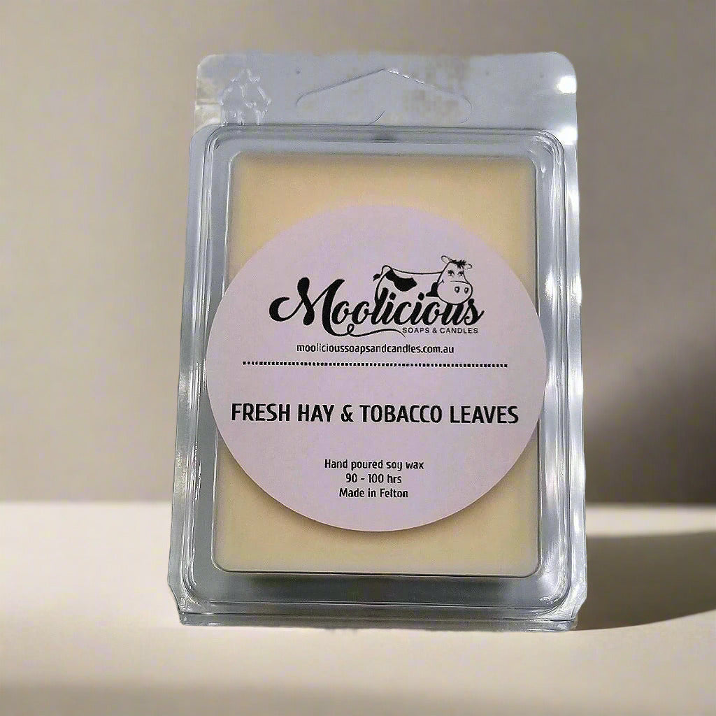 Fresh Hay & Tobacco Leaves soy wax melts