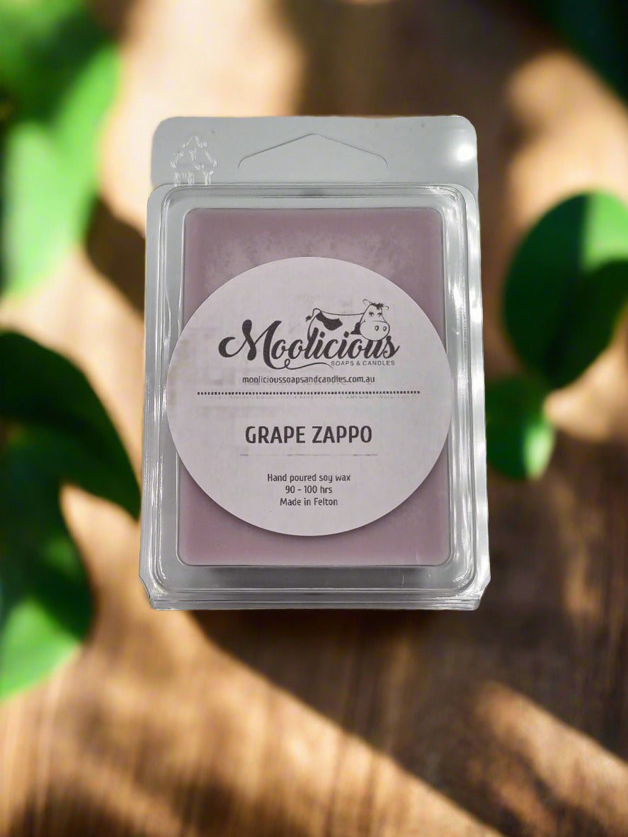 Grape Zappo soy wax melts