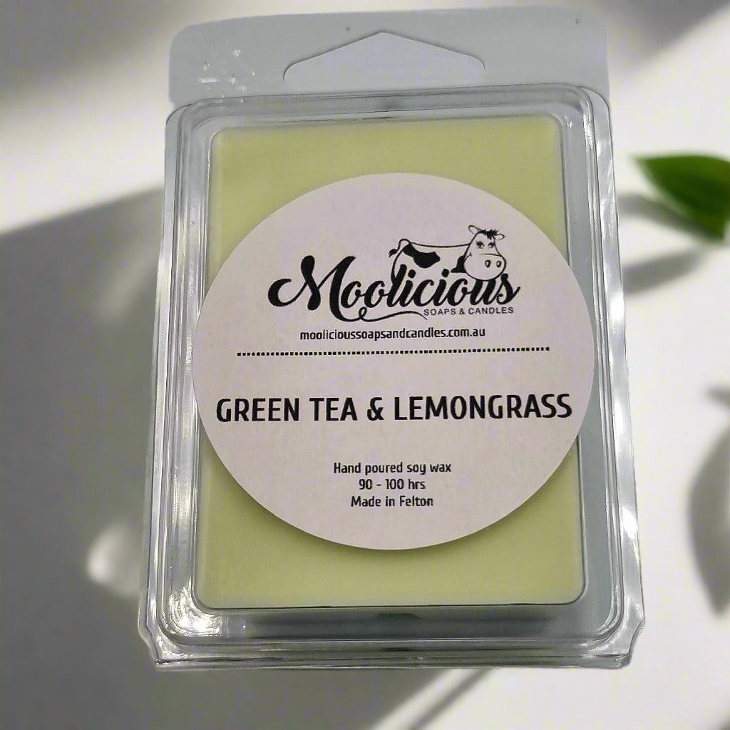 Green Tea & Lemongrass soy wax melts