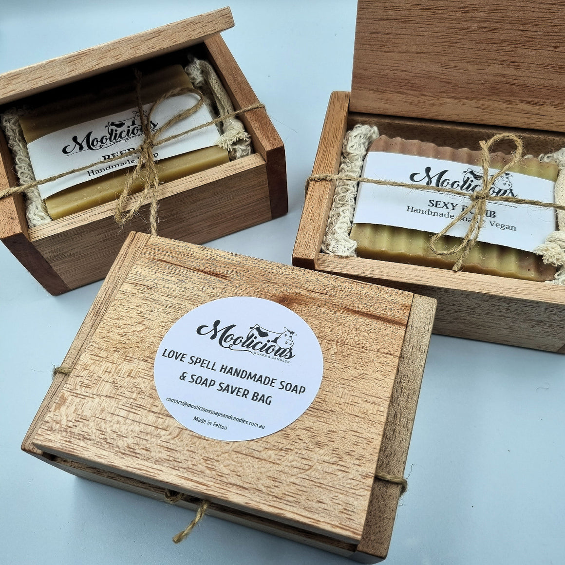 Handmade Soap in a Wood Box