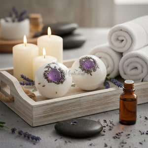 Crystal Bath Bombs Lavender