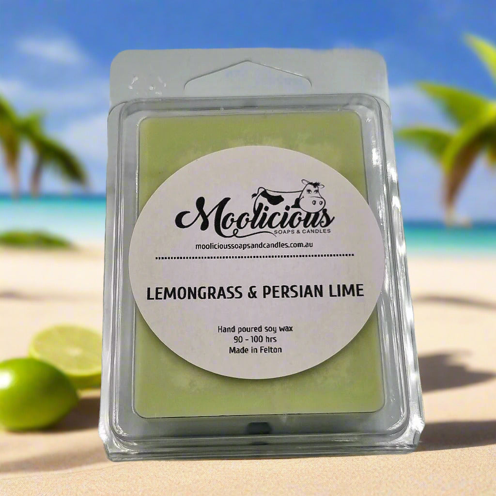 Lemongrass & Persian Lime soy wax melts