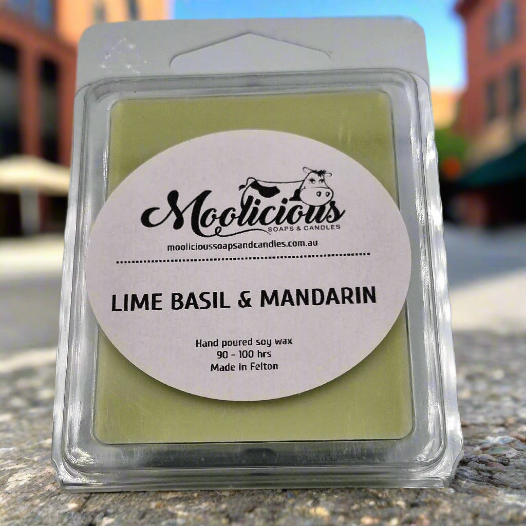 Lime Basil & Mandarin soy wax melts