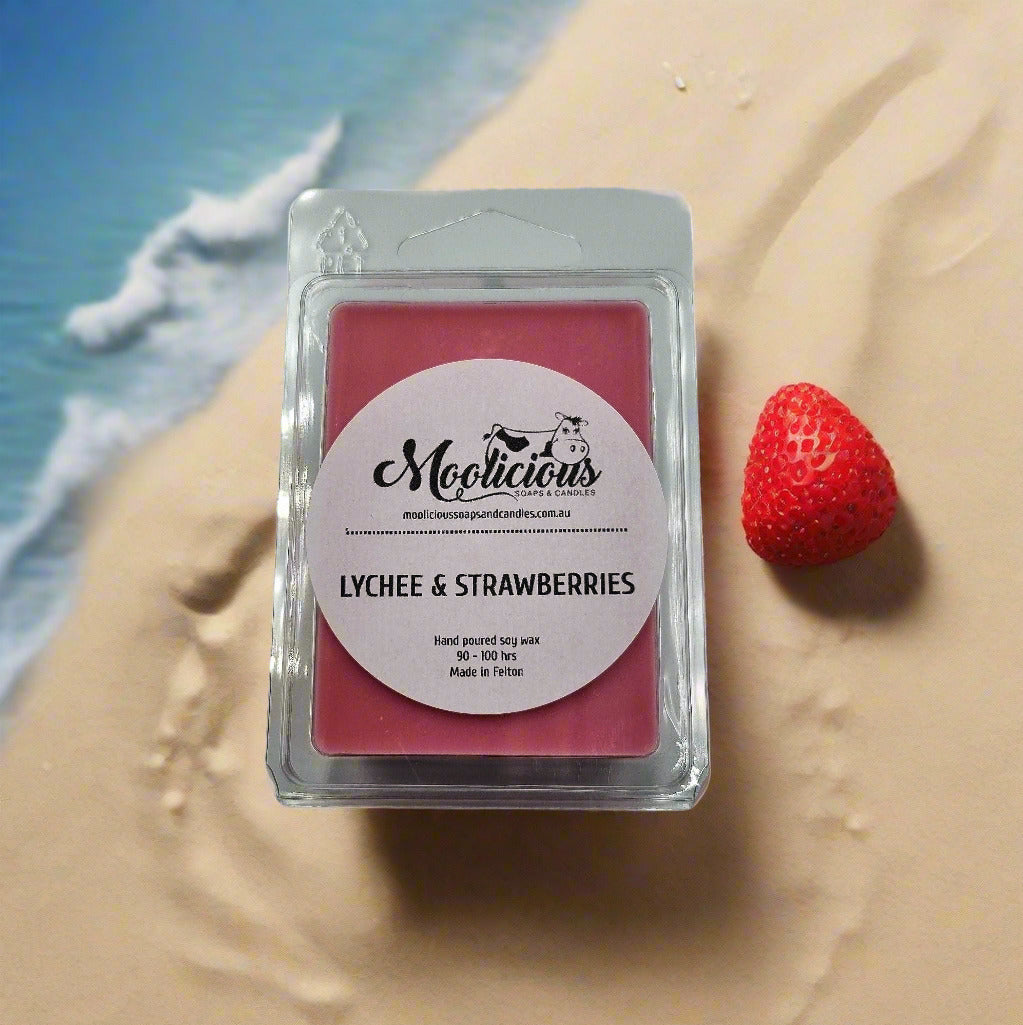 Lychee & Strawberries soy wax melts