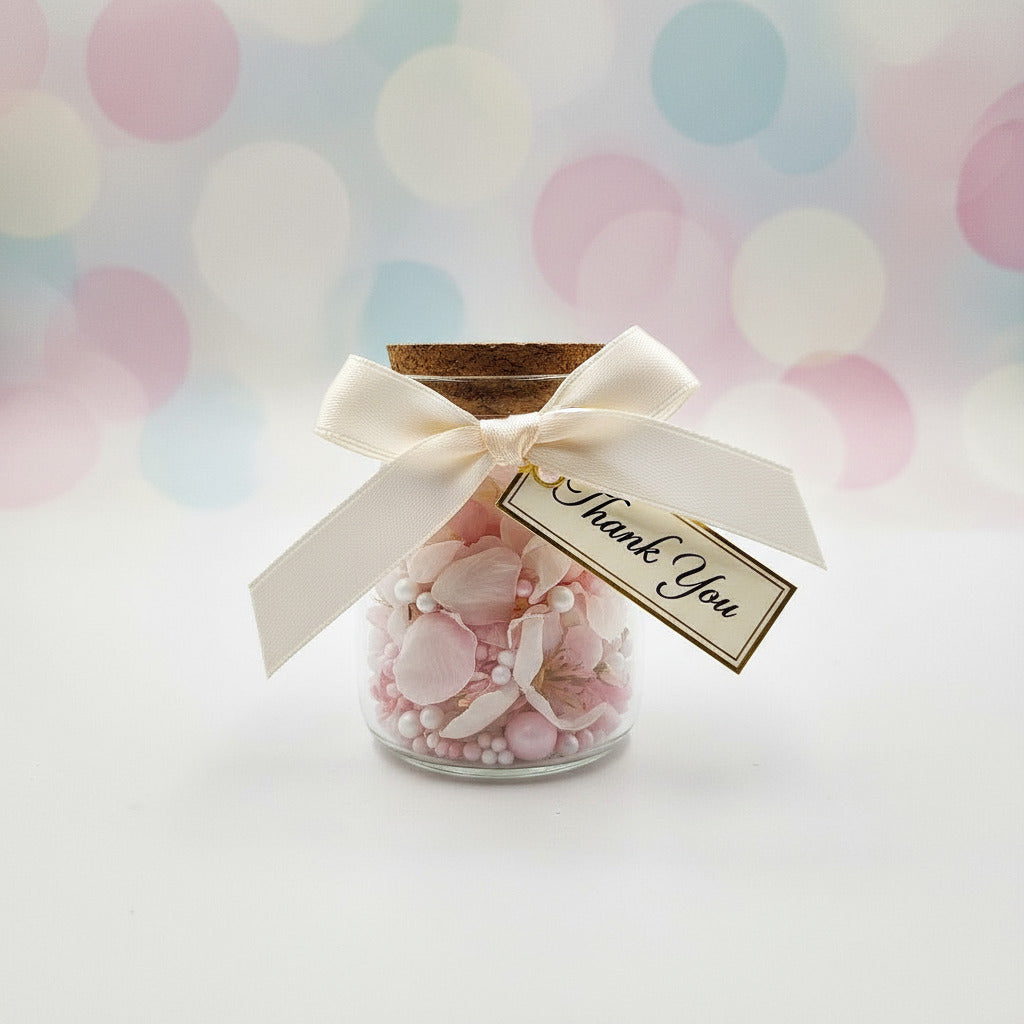 Mini Glass bottle with cork lid