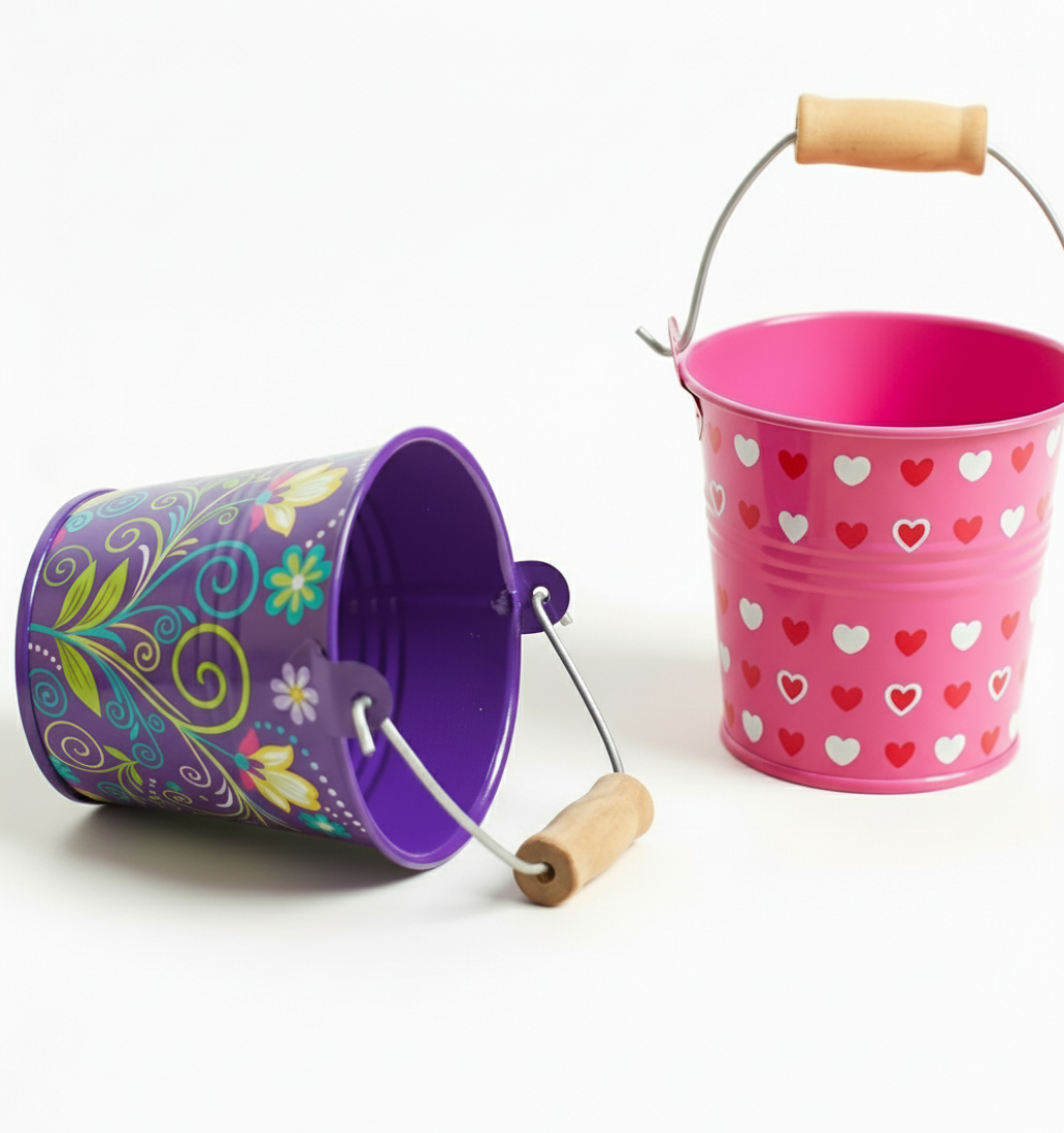 Pink & Purple Bambino buckets