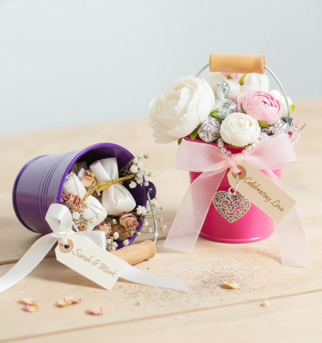 Pink & purple Bambino Buckets