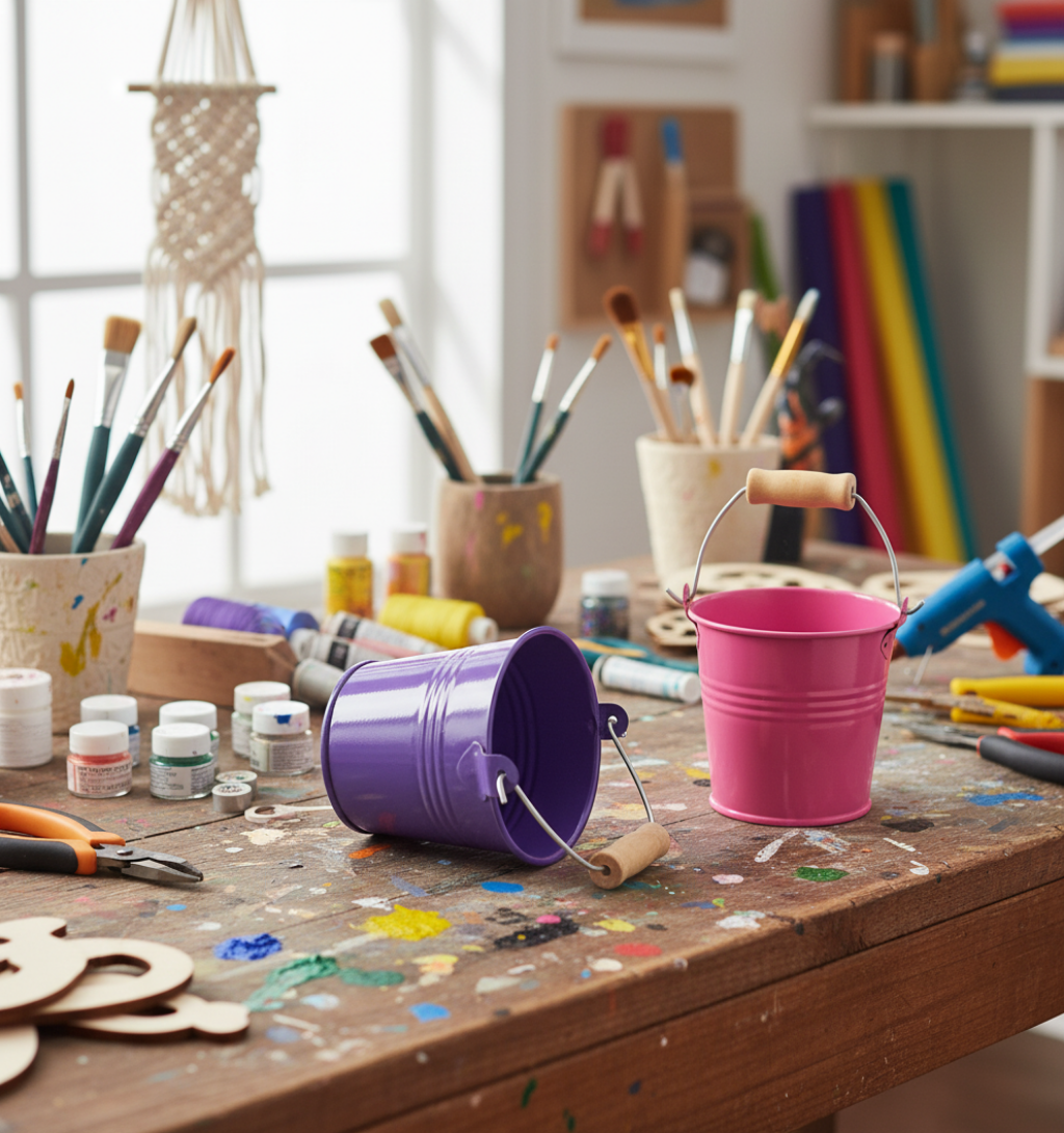 Pink & purple Bambino Buckets