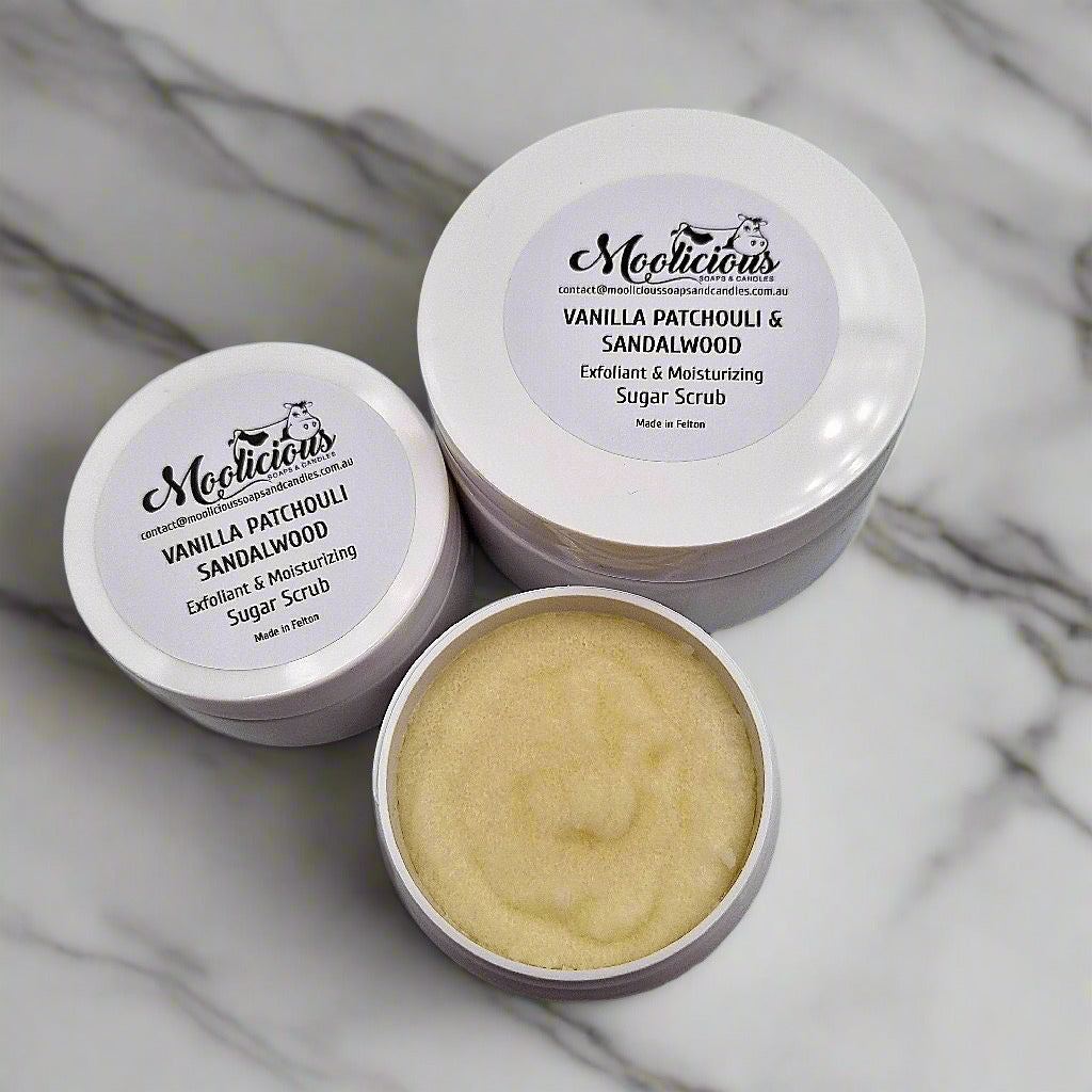 Sugar Scrub Vanilla Patchouli Sandalwood