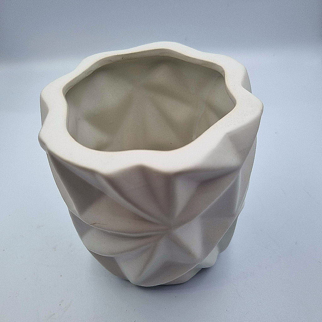 White ceramic vase