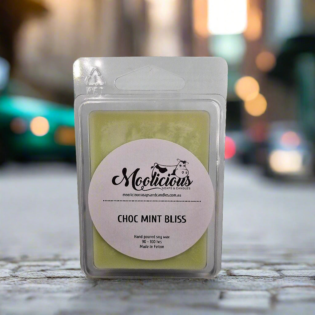 Christmas wax melt Choc Mint Bliss