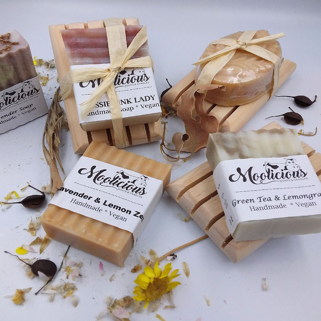 Handmade Soap on Soap Rack