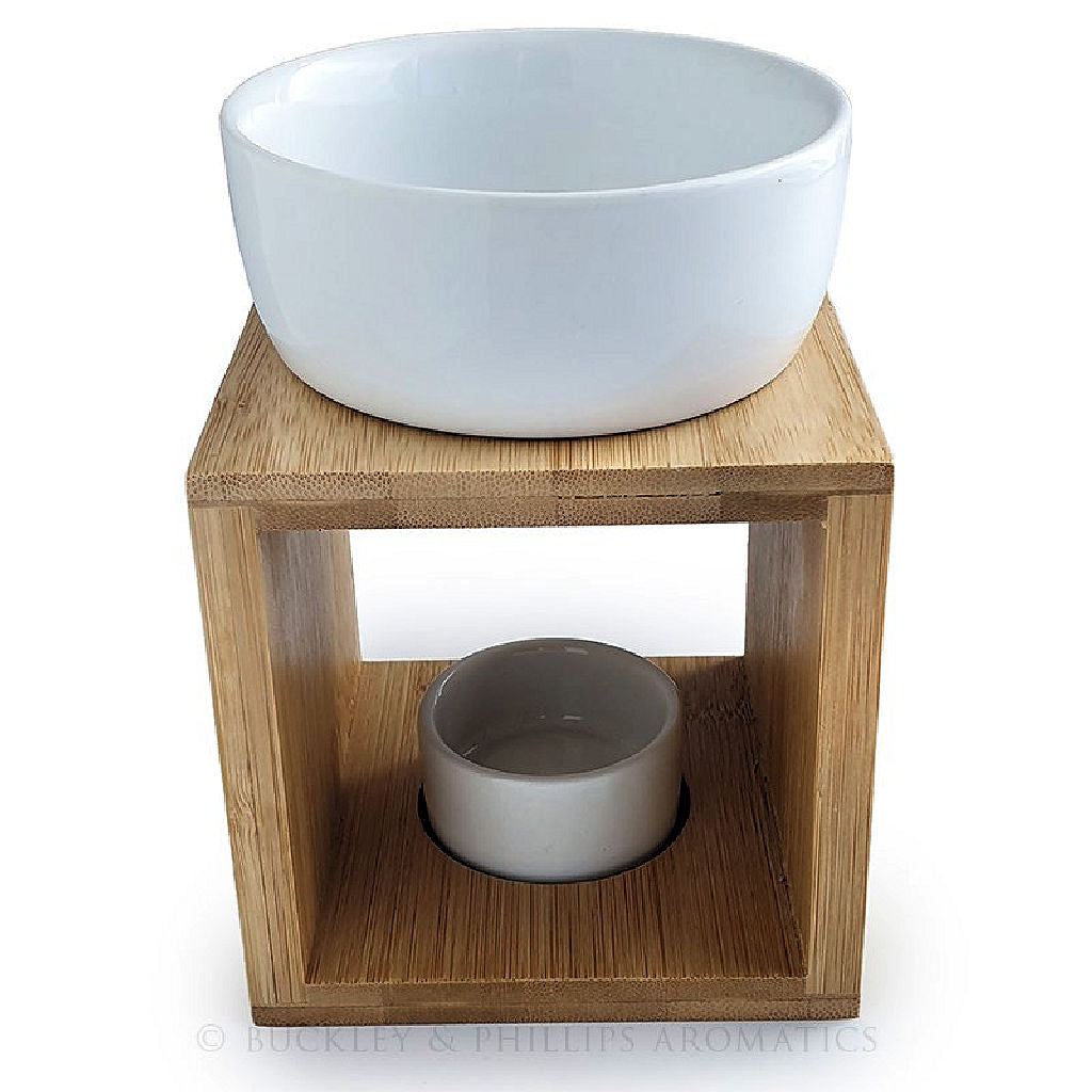 Ceramic & Bamboo Oil & Wax Warmer