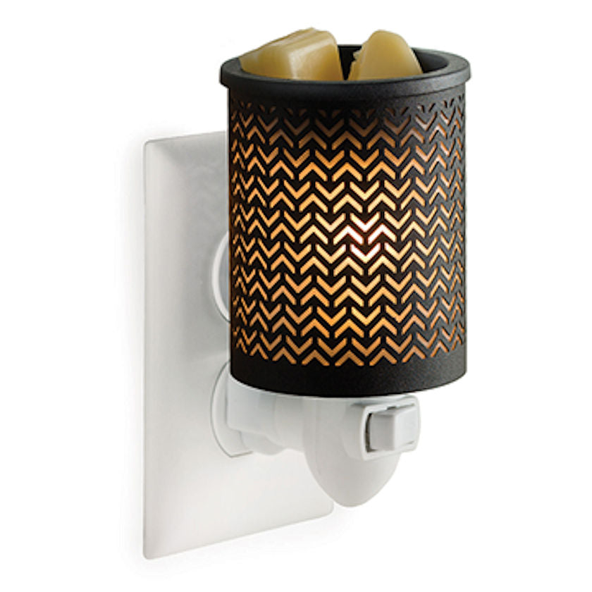 Black Chevron Pluggable Candle Warmer