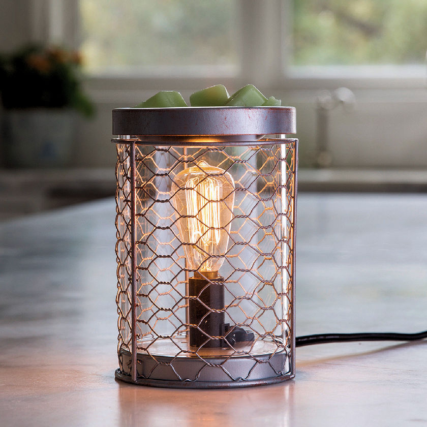 Chicken Wire Edison Electric Candle Warmer