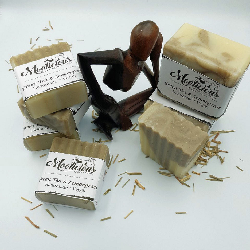 Green Tea & Lemongrass Handmade Soap