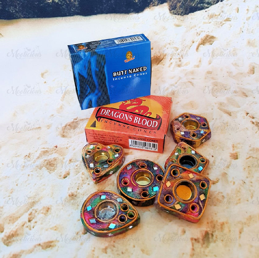 Incense Cone & Mirror Holders Starter Pack (A)
