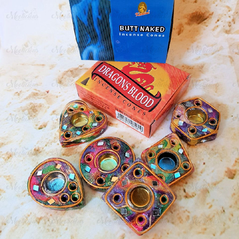 Incense Cone & Mirror Holders Starter Pack (A)