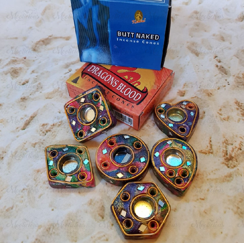 Incense Cone & Mirror Holders Starter Pack (B)