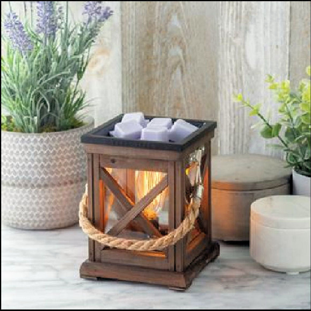 Walnut & Rope Vintage Bulb Illumination