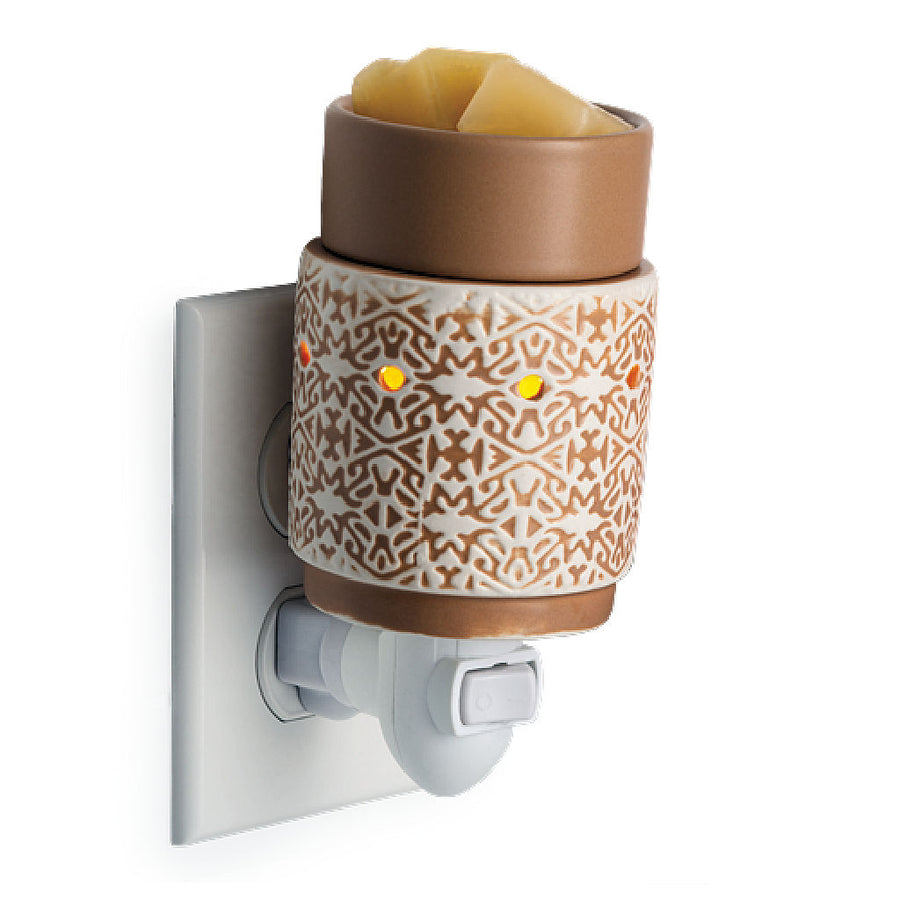 White Terracotta Pluggable Candle Warmer