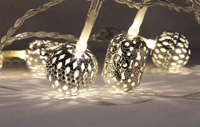 Moroccan Inspired Exotic White Marog String Led Lights