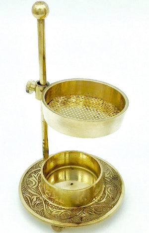 Resin Incense Burner - Brass with adjustable stand