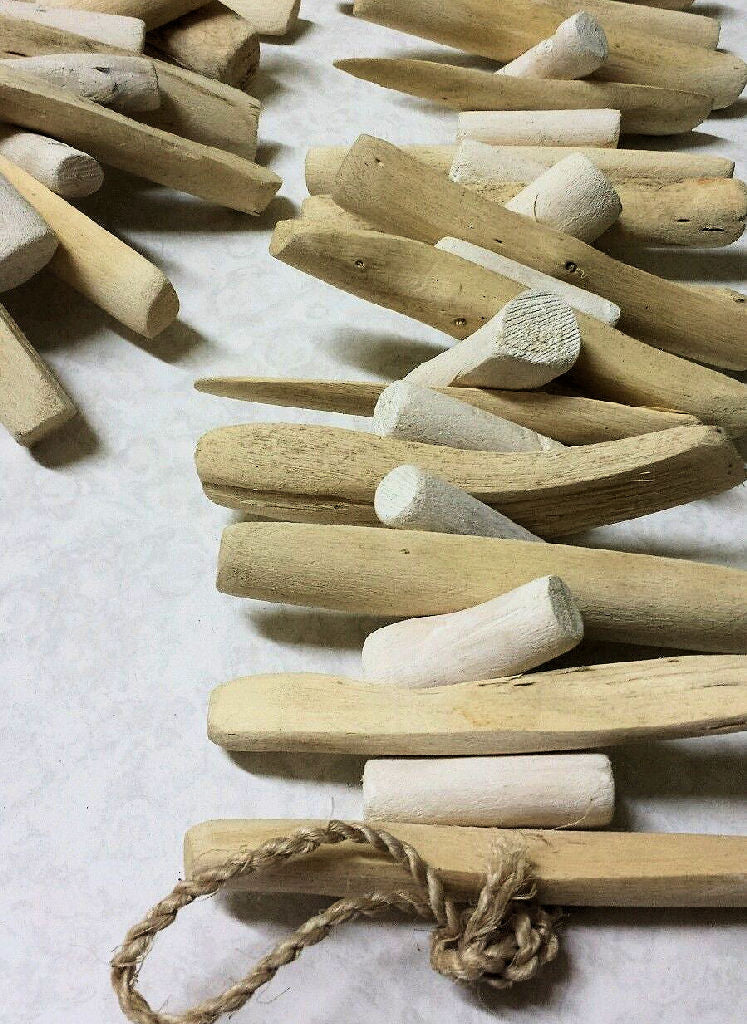 Driftwood Garland - White & Natural Colour