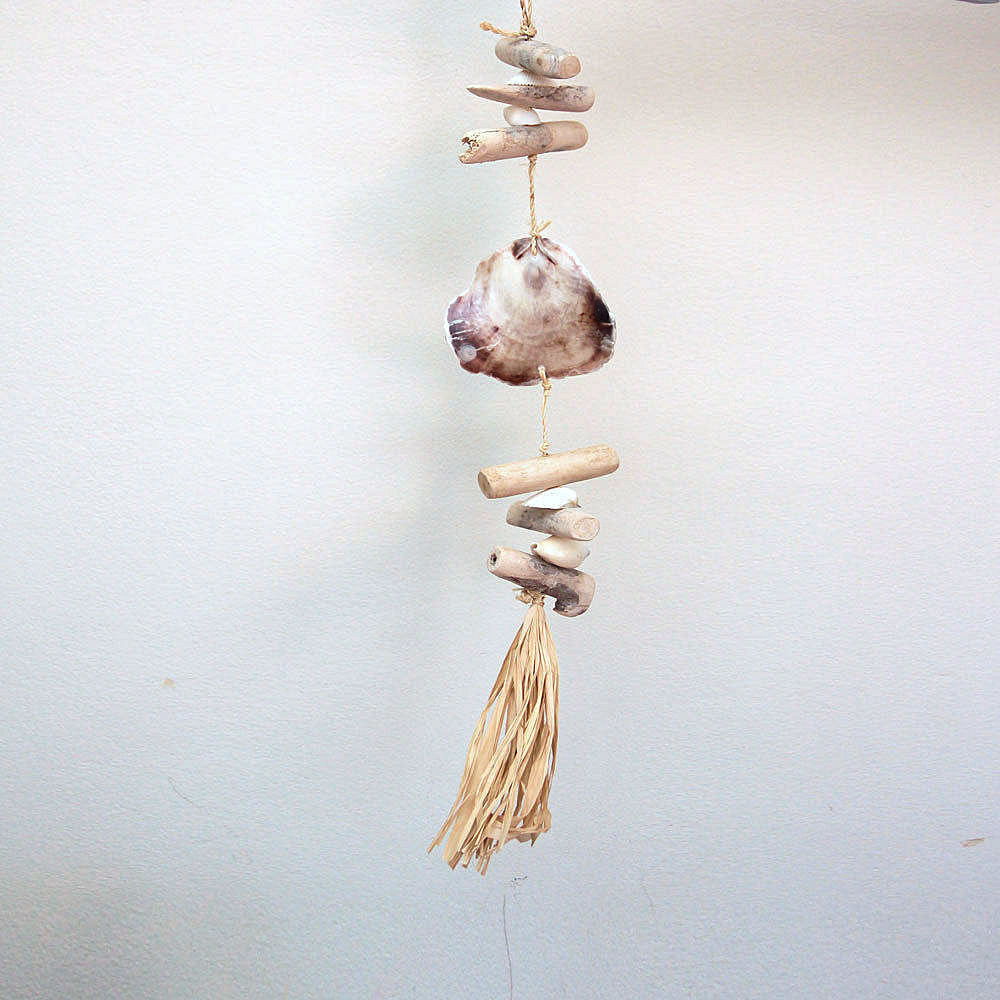 Hanging Mobile with Saddle Shell & Driftwood